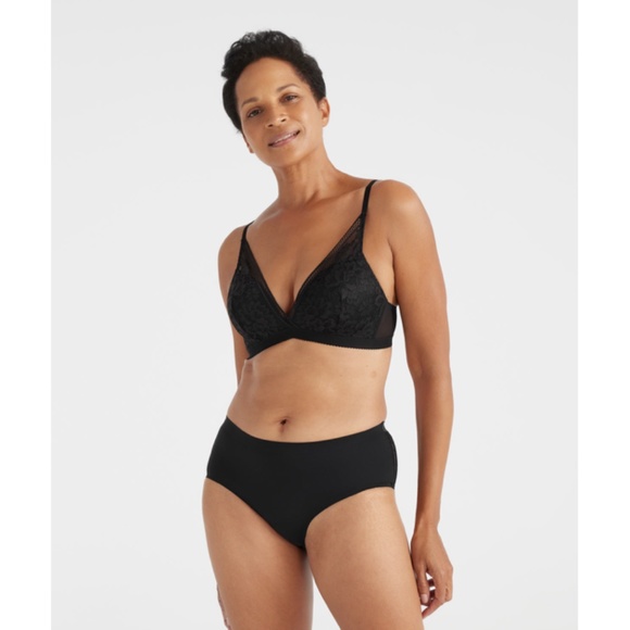 Knix "Lace Deep-V Bralette" black L (NWT) - Picture 6 of 8